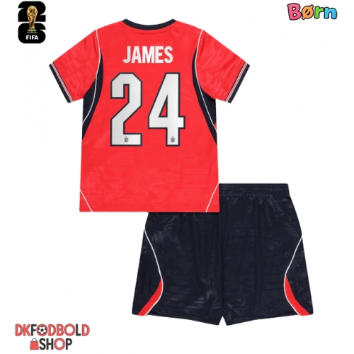 England Reece James #24 Udebanesæt Børn VM 2026 Kort ærmer (+ korte bukser)
